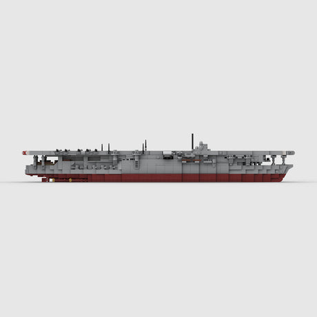 1/485 Scale WWII Kaga Japanese Navy Aircraft Carrier Military Building Blocks Set(1739PCS) - cubertime