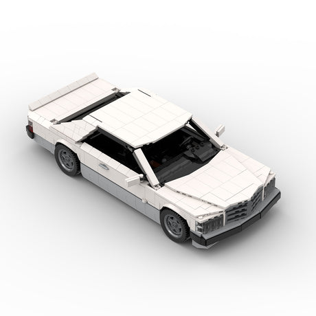 MOC 1980 German Luxury Coupe Building Blocks Set, Classic Sports Car Model Construction Set, High-Brick Display Kit for Adults(1473PCS) - cubertime