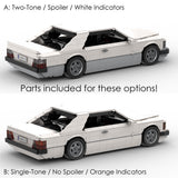 MOC 1980 German Luxury Coupe Building Blocks Set, Classic Sports Car Model Construction Set, High-Brick Display Kit for Adults(1473PCS) - cubertime