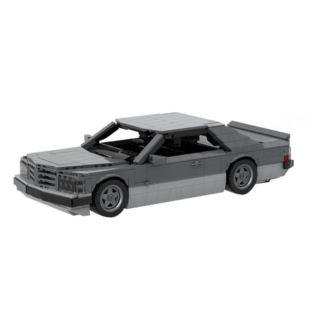 MOC 1980 German Luxury Coupe Building Blocks Set, Classic Sports Car Model Construction Set, High-Brick Display Kit for Adults(1473PCS) - cubertime