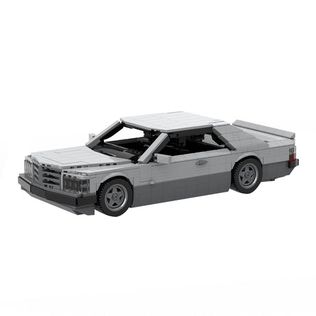 MOC 1980 German Luxury Coupe Building Blocks Set, Classic Sports Car Model Construction Set, High-Brick Display Kit for Adults(1473PCS) - cubertime