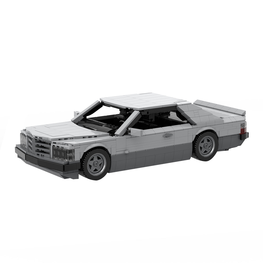 MOC 1980 German Luxury Coupe Building Blocks Set, Classic Sports Car Model Construction Set, High-Brick Display Kit for Adults(1473PCS) - cubertime