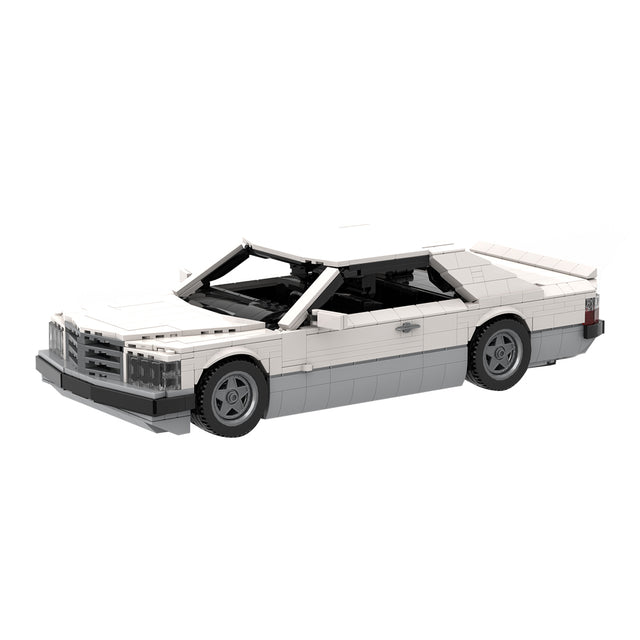 MOC 1980 German Luxury Coupe Building Blocks Set, Classic Sports Car Model Construction Set, High-Brick Display Kit for Adults(1473PCS) - cubertime