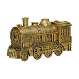 300ml Vintage Steam Train Aromatherapy Essential Oil Diffuser and Humidifier with Dual-Color LED Light, Remote Controller(Bronze/Black) - cubertime