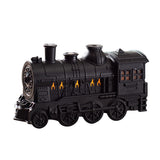 300ml Vintage Steam Train Aromatherapy Essential Oil Diffuser and Humidifier with Dual-Color LED Light, Remote Controller(Bronze/Black) - cubertime