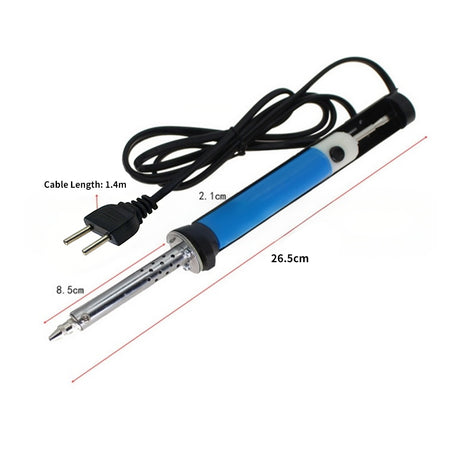 30W Electric Desoldering Pump, Heated Solder Sucker Tool with Iron, Manual Desoldering Tool (US Plug/EU Plug) - cubertime