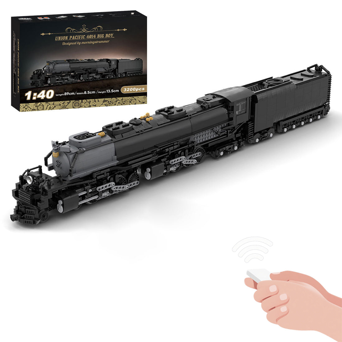 4014 Big Boy Dynamic RC Train Model Building Blocks - CUBERTIME