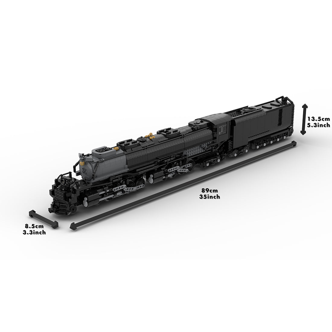 4014 Big Boy Dynamic RC Train Model Building Blocks - CUBERTIME