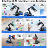 6-DOF Visual Recognition Robotic Arm with Voice Control & Python Programming for Jetson Nano - cubertime