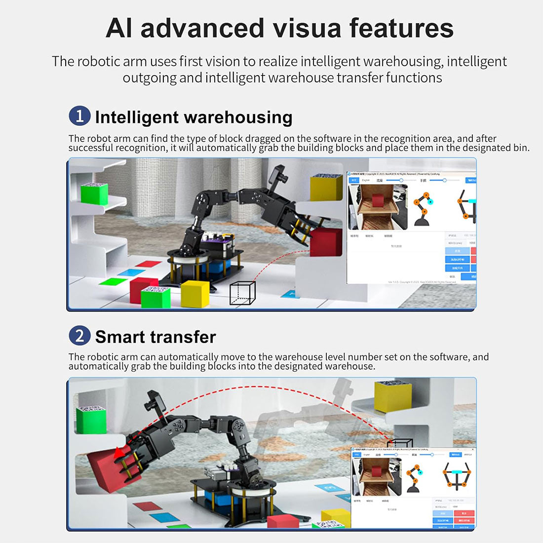 6-DOF Visual Recognition Robotic Arm with Voice Control & Python Programming for Jetson Nano - cubertime