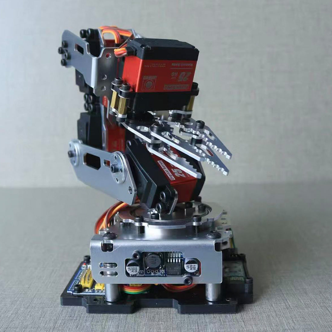 6DOF Robotic Arm Kit High Torque 25KG Metal Gear Digital Motor Mechanical Arm DIY Assembly with Wireless Serial Control 624G Structure (Unassembled) _ CUBERTIME
