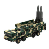 9K720 Military Mobile Missile Truck Building Block Set, Ballistic Missile Launcher Model, 8-Wheel Off-Road Vehicle, Elevating Missile Display, Military Building Kit for Display (1278PCS) - cubertime