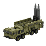 9K720 Military Mobile Missile Truck Building Block Set, Ballistic Missile Launcher Model, 8-Wheel Off-Road Vehicle, Elevating Missile Display, Military Building Kit for Display (1278PCS) - cubertime