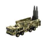 9K720 Military Mobile Missile Truck Building Block Set, Ballistic Missile Launcher Model, 8-Wheel Off-Road Vehicle, Elevating Missile Display, Military Building Kit for Display (1278PCS) - cubertime