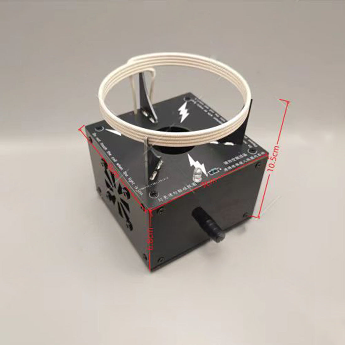 Plasma Energy Light Ball, Arc-Reactor-Style Plasma Ring, Inert Gas Light Sphere (90mm/130mm) - cubertime