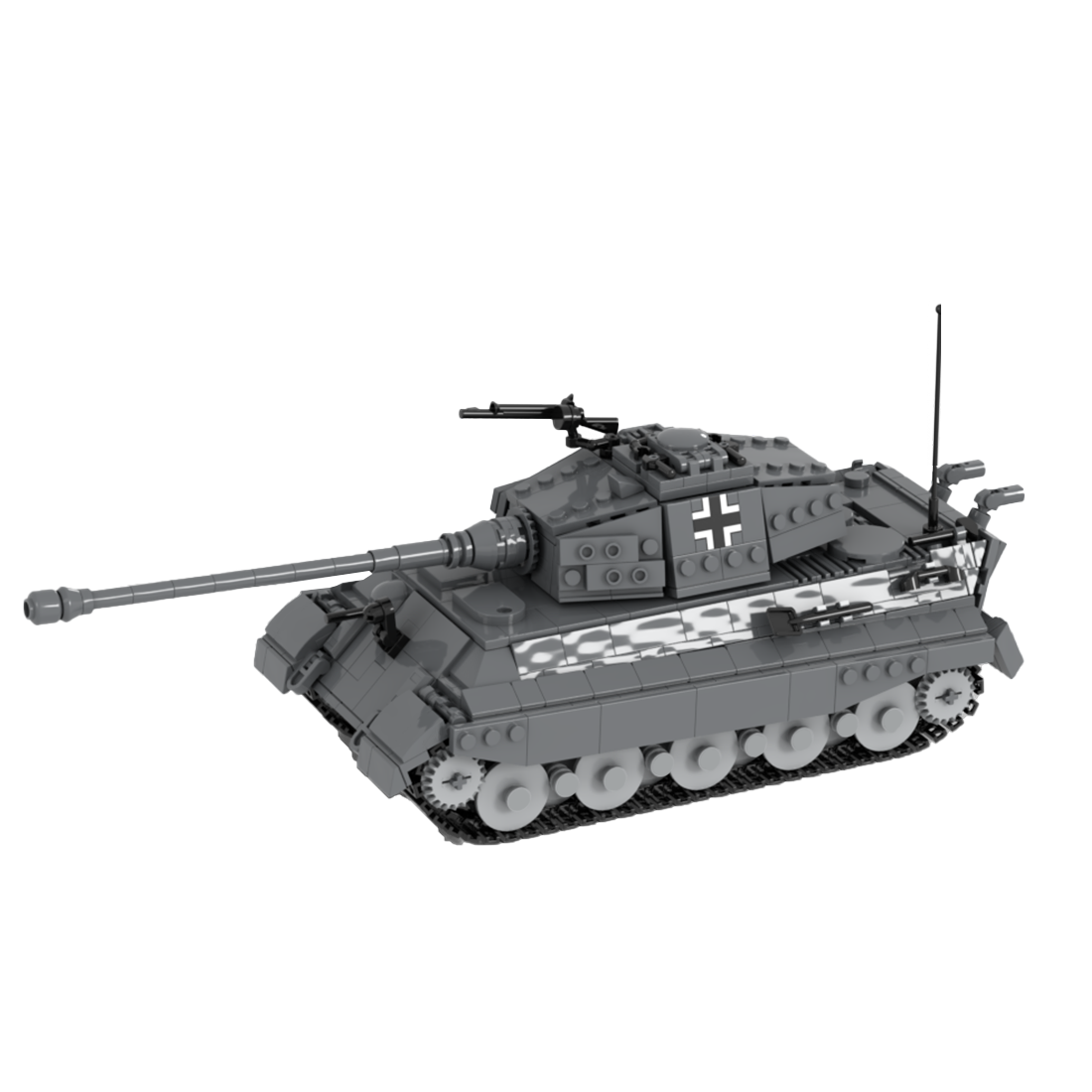 Ausf. B King Tiger Heavy Tank Building Blocks Set (1265PCS) - cubertime
