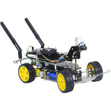 Autonomous Robot Car Kit with Deep Learning Vision & Ackermann Steering, Self-Driving Platform for Jetson Nano & Donkey Car (Blue/Yellow/Red) - cubertime