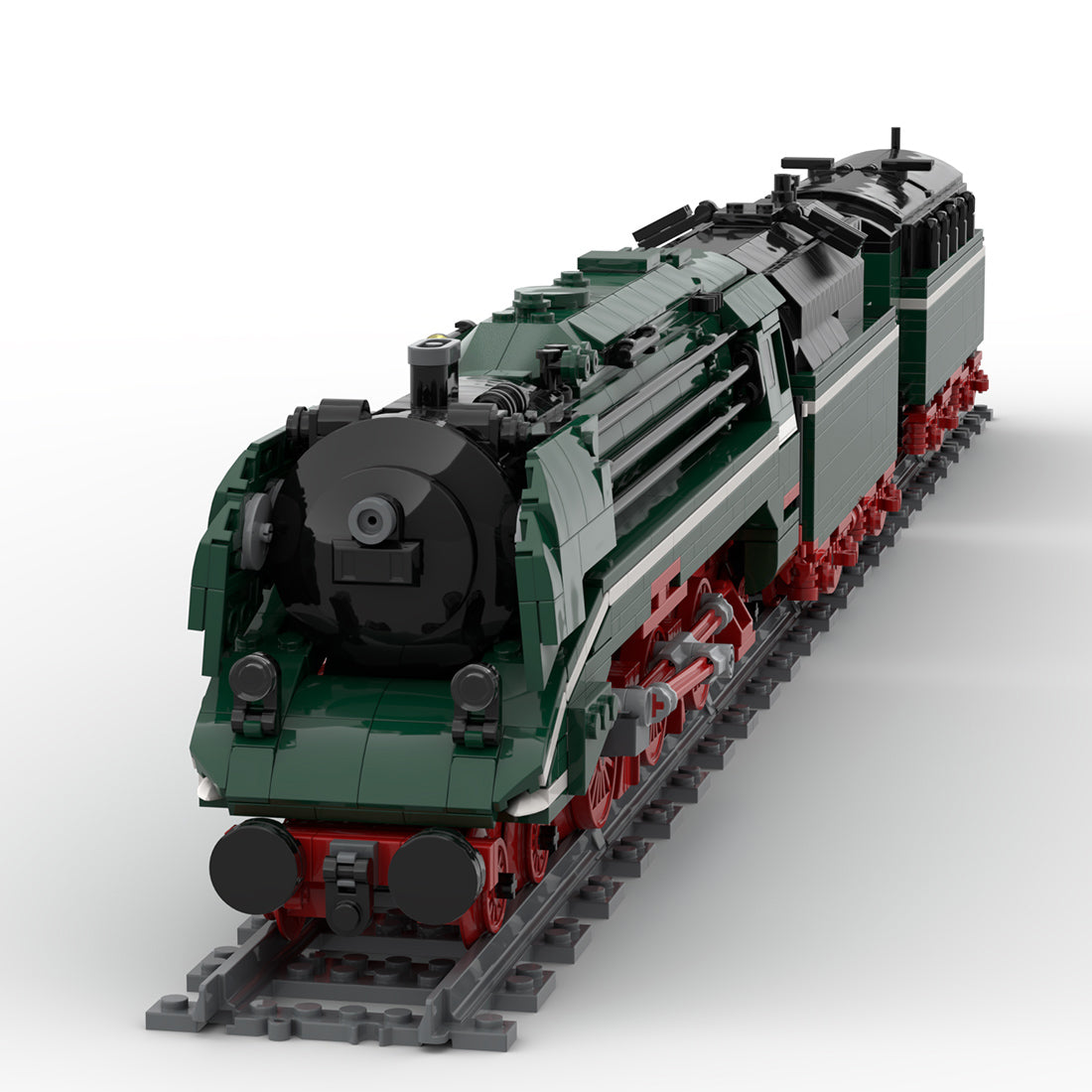BR18 RC Vapor Train Style Innovative Assembly Building Block MOC Toy - cubertime