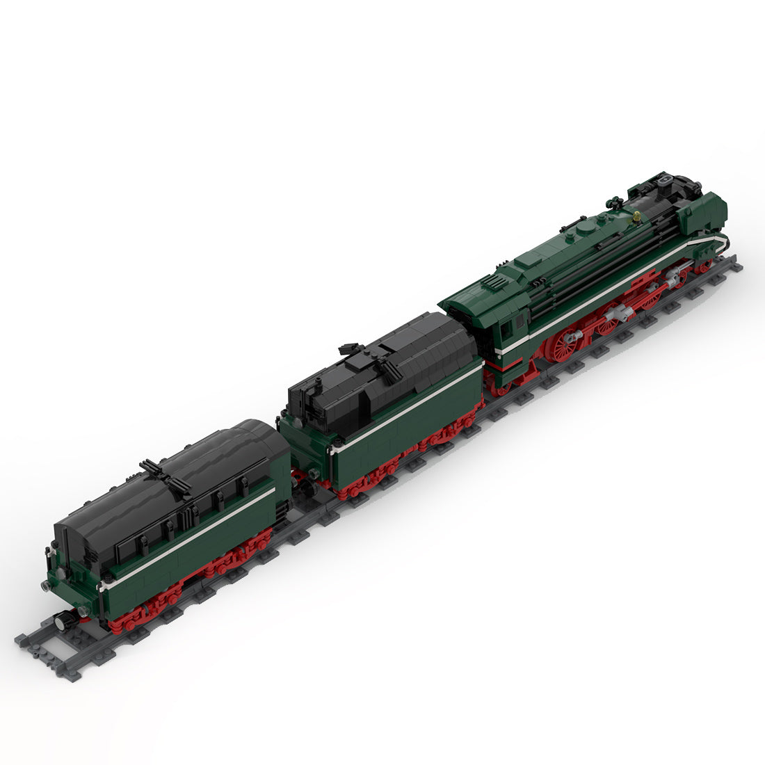 BR18 RC Vapor Train Style Innovative Assembly Building Block MOC Toy - cubertime