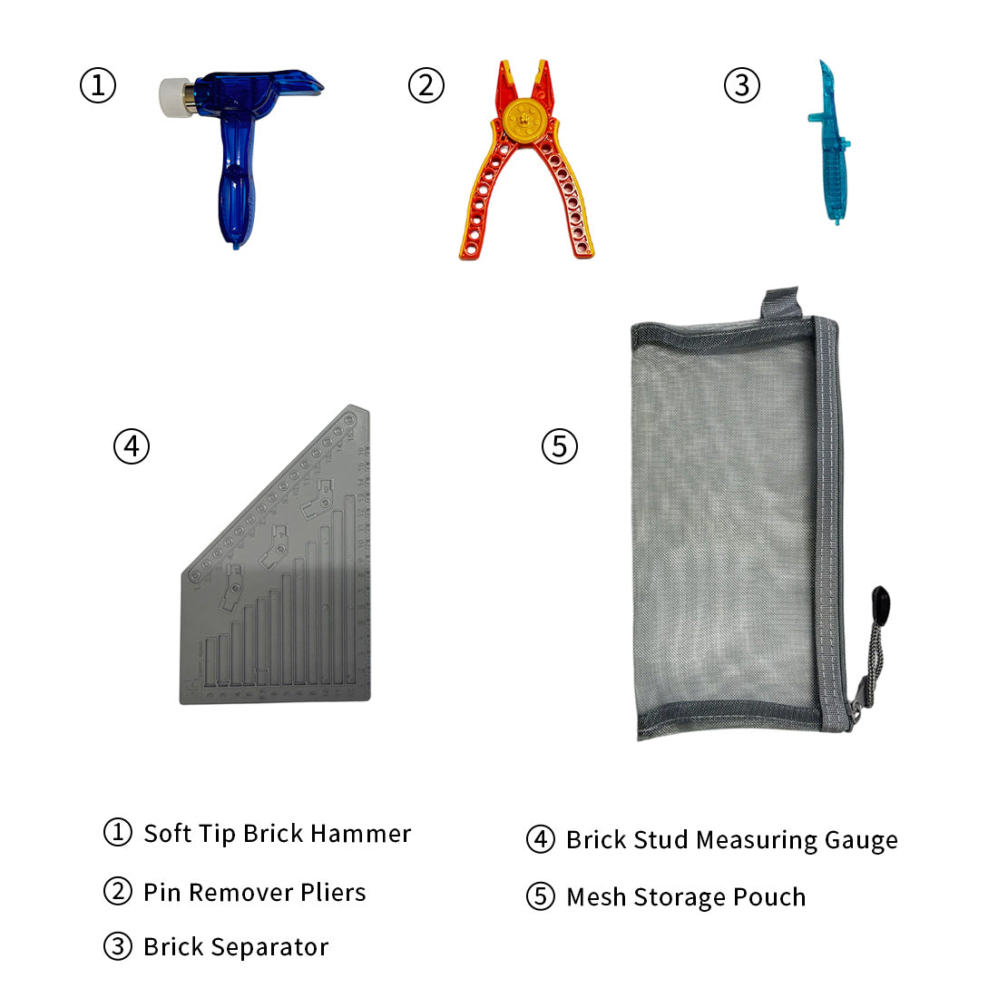 Building Block Tool Set, Brick Separator & Connector Removal Tools (Basic Version) - cubertime