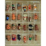 Christmas Long-Haired Cow Advent Calendar Surprise Box Set, 24 Mini Cow Figurines in Festive Holiday Costumes, 4cm Mini Collectible Figures for Christmas Countdown, Party Favors and Desktop Decor - cubertime