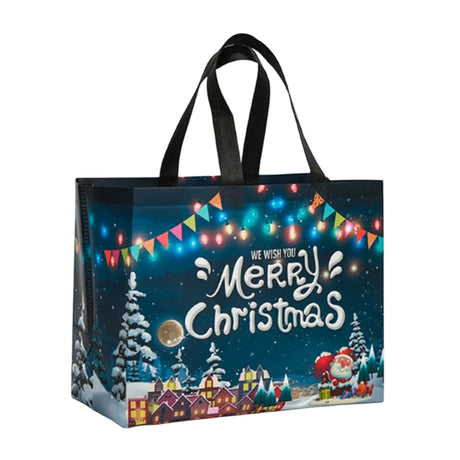 Christmas Non-Woven Holiday Tote Bag - cubertime