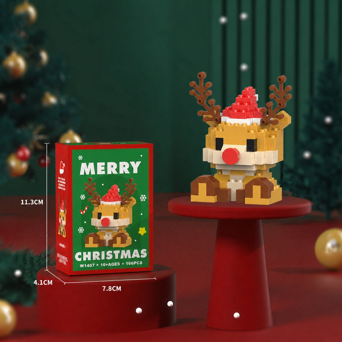 Christmas Series Mini Building Blocks Set - cubertime