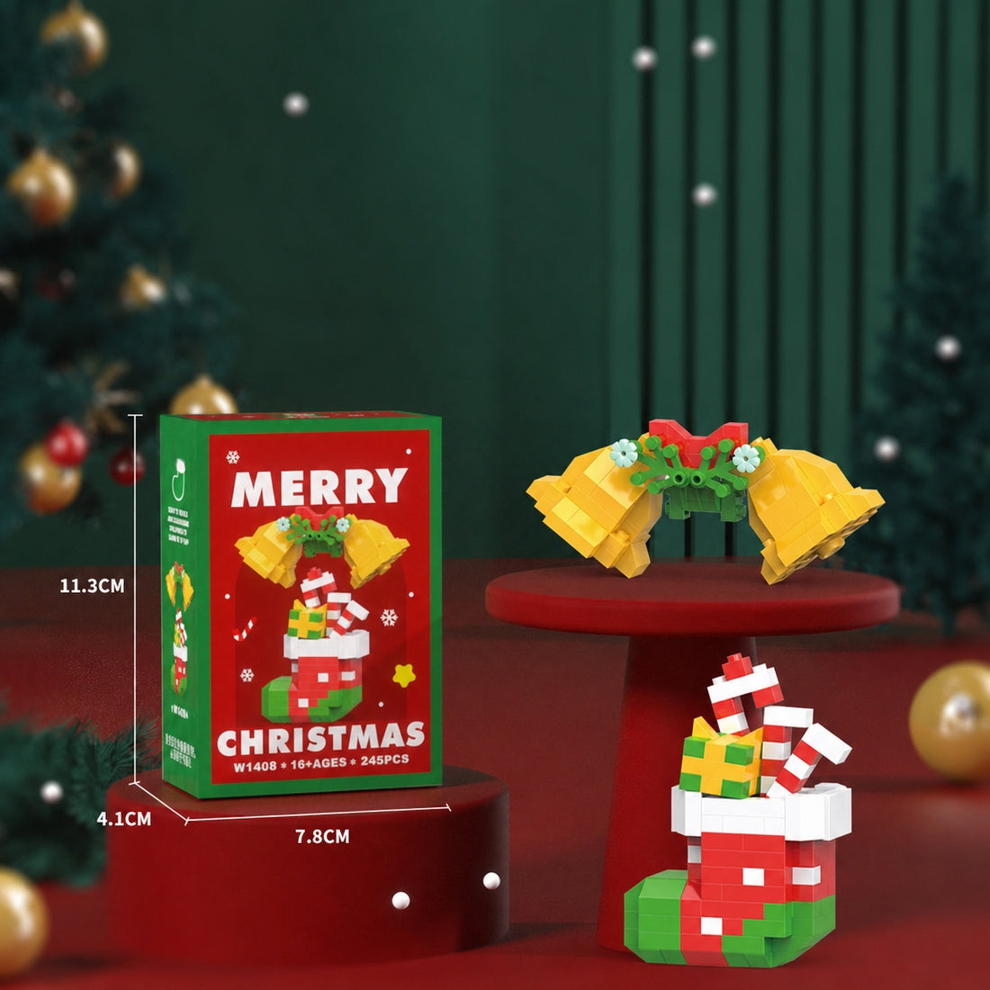 Christmas Series Mini Building Blocks Set - cubertime