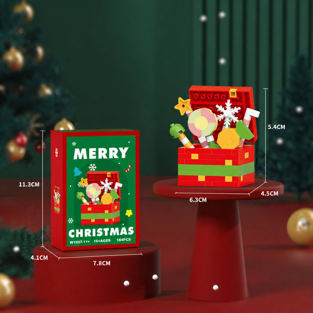 Christmas Series Mini Building Blocks Set - cubertime