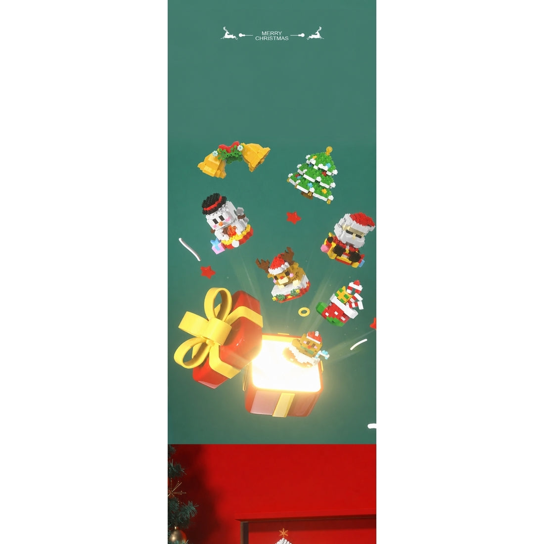 Christmas Series Mini Building Blocks Set - cubertime