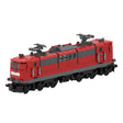 City Rail Transit Building Blocks, Classic German Heavy-Duty Electric Locomotive Train Model, Micro Scale Railway Display Construction Set (914PCS/Red/Heavy Haul) - CUBERTIME