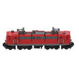 City Rail Transit Building Blocks, Classic German Heavy-Duty Electric Locomotive Train Model, Micro Scale Railway Display Construction Set (914PCS/Red/Heavy Haul) - CUBERTIME