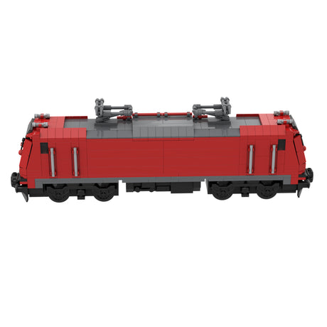 City Rail Transit Building Blocks, Modern Electric Locomotive Train Model, Micro Scale Railway Display Construction Set (683PCS/Red/Regional Commuter) - CUBERTIME
