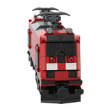 City Rail Transit Building Blocks, Modern Electric Locomotive Train Model, Micro Scale Railway Display Construction Set (683PCS/Red/Regional Commuter) - CUBERTIME