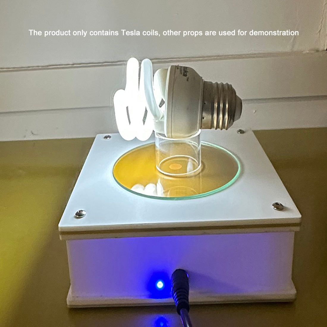 Coil for Isolated Electric Light Experimental Science and Technology Creative Gifts (Golden) - cubertime
