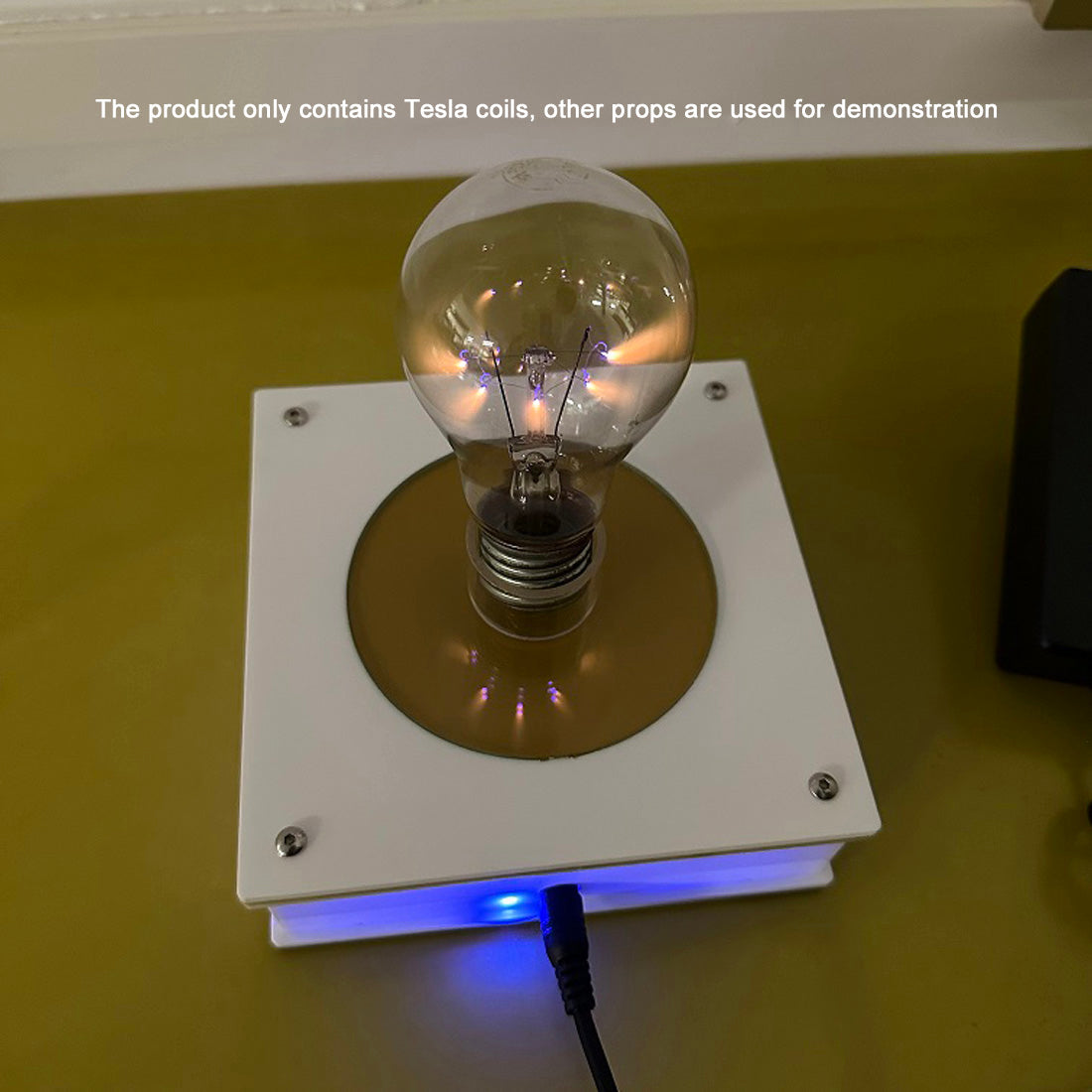 Coil for Isolated Electric Light Experimental Science and Technology Creative Gifts (Golden) - cubertime
