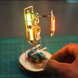 Creative DIY Soldering Kit Rotating LED Light Tower Desk Lamp, STEM Electronics Kit Home Decor - cubertime