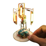 Creative DIY Soldering Kit Rotating LED Light Tower Desk Lamp, STEM Electronics Kit Home Decor - cubertime
