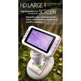 DIY Assembly Digital Microscope, STEM Science Microscope for Nature Exploration (Blue/Green/Gray/Purple)
