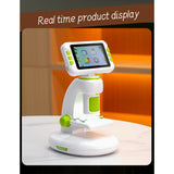 DIY Assembly Digital Microscope, STEM Science Microscope for Nature Exploration (Blue/Green/Gray/Purple)