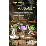 DIY Assembly Digital Microscope, STEM Science Microscope for Nature Exploration (Blue/Green/Gray/Purple)