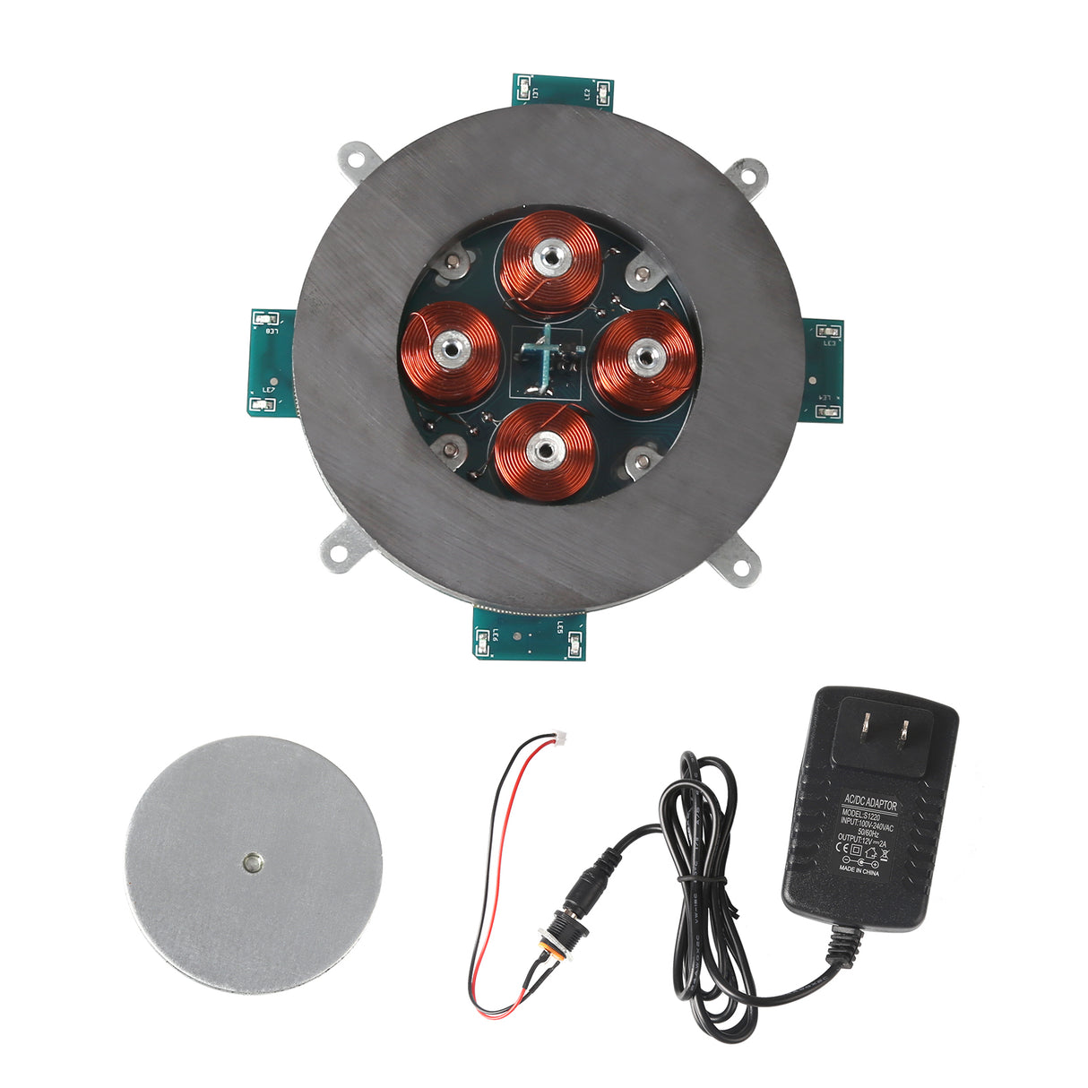 DIY Magnetic Levitation Module Magnetic Suspension Kit with LED Light (500g) - CUBERTIME