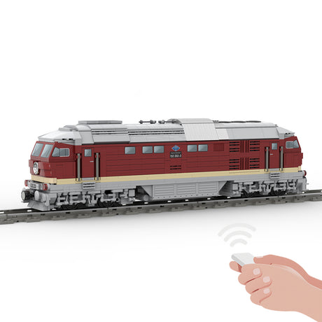 Electric Locomotive BR132 Model Building Blocks Set - cubertime