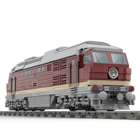 Electric Locomotive BR132 Model Building Blocks Set - cubertime