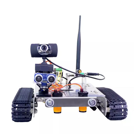 GFS Microcontroller Intelligent Robot Car Kit with WiFi & Bluetooth Connectivity, Video Transmission - Compatible with Arduino-UNO, Raspberry-Pi - cubertime