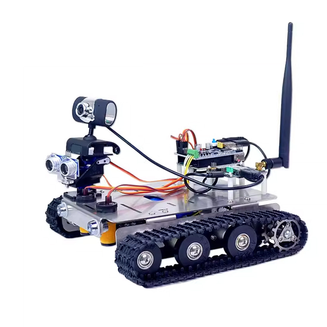 GFS Microcontroller Intelligent Robot Car Kit with WiFi & Bluetooth Connectivity, Video Transmission - Compatible with Arduino-UNO, Raspberry-Pi - cubertime