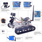 GFS Microcontroller Intelligent Robot Car Kit with WiFi & Bluetooth Connectivity, Video Transmission - Compatible with Arduino-UNO, Raspberry-Pi - cubertime