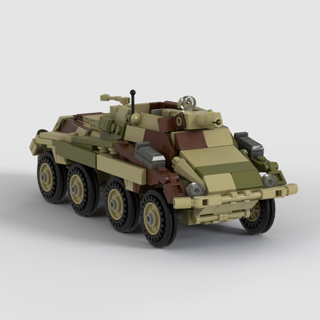 German Sd.Kfz. 234/3 Tank Building Blocks Set (452pcs) - cubertime