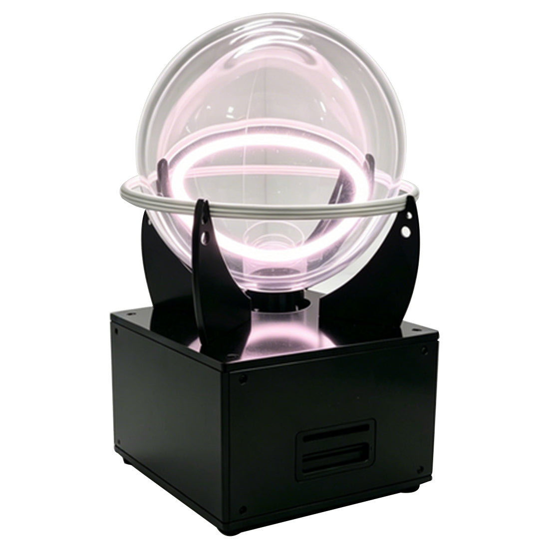 Glow Ring Reactor, Inert Gas Glow Sphere, High Frequency Energy Light Display, Desk Decoration Ion Globe (Krypton Gas/166mm) - cubertime
