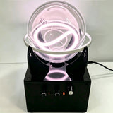 Glow Ring Reactor, Inert Gas Glow Sphere, High Frequency Energy Light Display, Desk Decoration Ion Globe (Krypton Gas/166mm) - cubertime